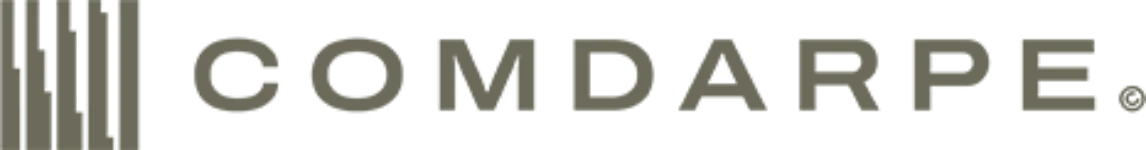 Um logotipo com a palavra vírgula, demonstrando experiência em terceirização de serviços de TI e alocação de equipe profissional de TI.